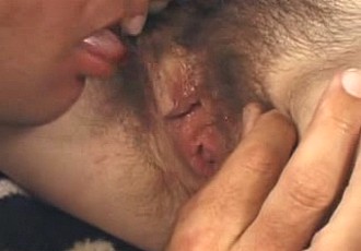 Unshaved pussies getting cocks
